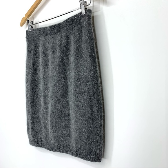 Vintage I.B. Diffusion Silk Nylon Angora Wool Blend Knit Mini Skirt Size Medium - Picture 7 of 12